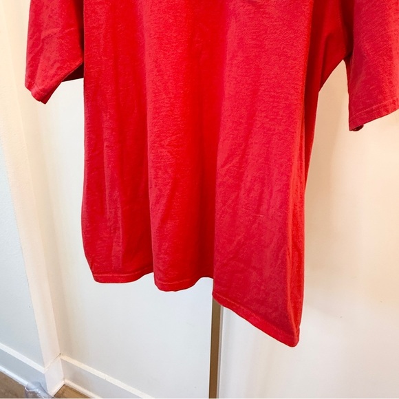 Champion Men's 2XL Vintage Red T-Shirt Embroidered Big Logo Graphic Print - Picture 3 of 10